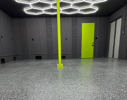 General commercial flooring designed for ease of cleaning and high durability in demanding environments.